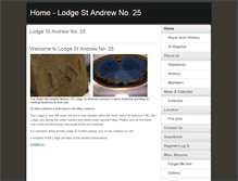 Tablet Screenshot of lodge25.com